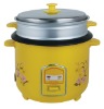 Yellow Stainless steel straight body rice cooker