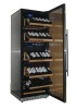 air cooling system dual zone Wine Cooler with display rack