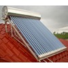 all stainless steel sloping roof installed solar water heater