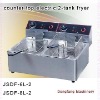 automatic chip fryer DF-6L-2 counter top electric 2-tank fryer(2-basket)