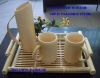 bamboo tea tray set