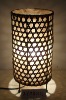 beautiful green handcrafted save energy bamboo table lamp