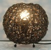best selling 2012 handmade natural rattan table lamp