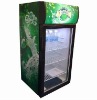beverage cooler outdoor/beverage cabinet/freezer cabinet/beverage cooler,80Liters,0-10centi degree,with lamphouse