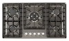 big burners tempered glass built-in gas hob