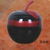 black apple shaped Mini USB air purifier with anion