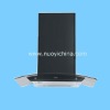 black chimney 600mm glass range hood NY-900A45