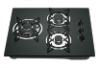 black color electronic ignition gas cooker hob