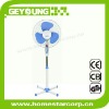 blue 16-inch Stand Fan with 66 x 14mm Motor and PP Blades 500*500mm cross base