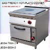 bread oven, DFGH-783A-2 gas french hot plate cooker with oven