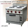 camping electric oven, electric range with 4 burner and oven