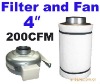 carbon air purifier 4''