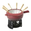 cast iron fondue pot 17cm
