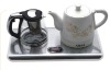 ceramic electric kettle set / kettle with tea tray set / cup of tea electric kettle