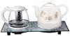 ceramic electric kettle with glass tea pot