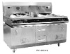 chinese style double-end and single tailed type induction frying cooker