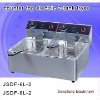 chips machine 2011 new counter top electric 2-tank fryer(2-basket)