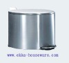 circle waste bin with moon shaped lid