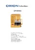 coffee maker with removable filter-economic type
