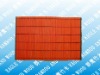 colored bamboo mat