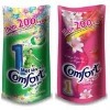 comfort inn, Fabric Softener Comfort Concentrate one time creative strawberry flavor and bright emerald orchid