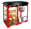 commercial popcorn machine with warming showcase