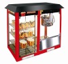 commercial popcorn maker with warming showcase