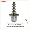 commerical stainless steel free standing electric chocolate fountain for hotel and restaurant