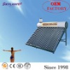 compact pre-heated solar water heating system with coppr coils in tank
