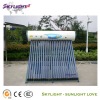 compact pressure solar water heater with heat pipes