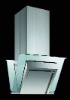 cooker hood with arc glass canopy