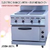 cooking equipment, electric range with 4-burner and oven