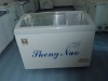 curved glass door chest freezer SD305