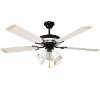 decoration ceiling fan 52" with 5metal blades 4 lights