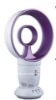 double circle purple electric bladeless fan