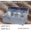 double fryer electric DF-6L-2 counter top electric 2-tank fryer(2-basket)