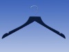 double hooks black wooden clothes hangers for dress hanger,suit hanger,pants hanger,