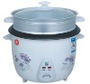 drum shape rice cooker with flower pattern