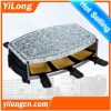 electric barbecue grill for 6 persons with stone plate