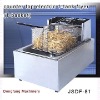 electric chicken pressure fryer, counter top electric 1 tank fryer(1 basket)