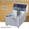 electric chip fryers Latest design, counter top electric 2 tank fryer(2 basket)