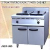 electric chips fryer, DF-885 2 tank fryer(2-basket) with cabinet