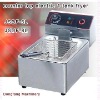 electric egg fryers Latest design, counter top electric 2 tank fryer(2 basket)