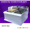 electric griddle New style counter top electric 2 tank fryer(2 basket)