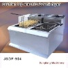 electric pressure fryer New style counter top electric 2 tank fryer(2 basket)
