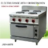 electric range with 4 burner and oven