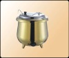 electric stainless steel soup pot (gold-plating)
