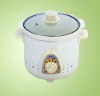 electric white cremic stew cooker
