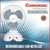 emergence rechargeable fan with light