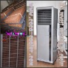 evaporative cooler with cellulous cooling pads
